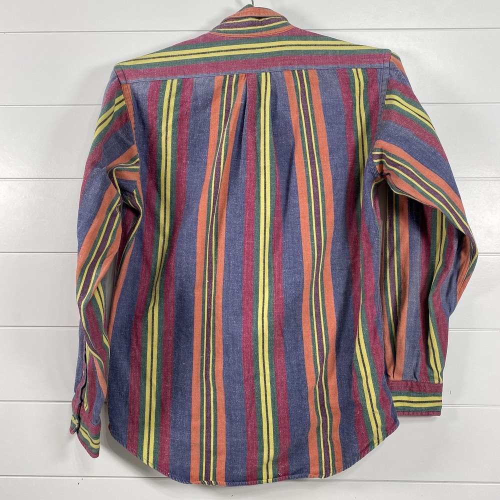 Vintage Polo Ralph Lauren Shirt Mens XL Striped Button Down 90s Preppy Classic - Picture 5 of 13